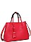 LUXURY COLLETTE VEGAN LEATHER SATCHEL BAG WITH LONG STRAP JY-20254