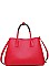 LUXURY COLLETTE VEGAN LEATHER SATCHEL BAG WITH LONG STRAP JY-20254