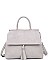 LUXURY CLARE SUEDE SATCHEL BAG WITH LONG STRAP JY-20850ML