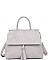 LUXURY CLARE SUEDE SATCHEL BAG WITH LONG STRAP JY-20850ML