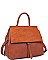 LUXURY CLARE SUEDE SATCHEL BAG WITH LONG STRAP JY-20850ML