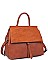 LUXURY CLARE SUEDE SATCHEL BAG WITH LONG STRAP JY-20850ML