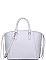 LUXURY REESE FAUX LEATHER SATCHEL BAG WITH LONG STRAP JY-20904ML