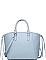 LUXURY REESE FAUX LEATHER SATCHEL BAG WITH LONG STRAP JY-20904ML