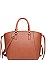 LUXURY REESE FAUX LEATHER SATCHEL BAG WITH LONG STRAP JY-20904ML