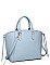 LUXURY REESE FAUX LEATHER SATCHEL BAG WITH LONG STRAP JY-20904ML
