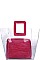 TRANSPARENT 2IN1 SIESTA TOTE BAG