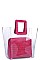 TRANSPARENT 2IN1 SIESTA TOTE BAG