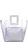 TRANSPARENT 2IN1 SIESTA TOTE BAG