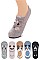 Pack of 12 Pieces Comic Pets No Show Socks Set LA-ASK2159