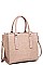 CROC TEXTURED SATCHEL WITH LONG STRAP