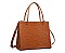 CLASSIC PIERCE ROUGH REPTILE LIKE SKIN TOTE BAG