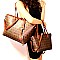 Chic Monogram Two-Tone Twin Tote Value SET MH-2311-1M