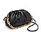 SHOULDER STRAP SMOOTH VEGAN LEATHER CLUTCH