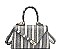 FASHION STRIPED BLAKE SNAKE DESIGN CROSSBODY BAG