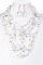Clear Acrylic Bib Statement Necklace Set