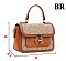 2- in-1 Oval Twist Lock Monogram Satchel Set