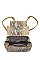 STYLISH SNAKESKIN TURNER MINI BACKPACK