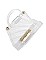 GLAM CLEAR EUGENIE EVENING CLUTCH BAG