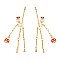 Large Rhinestone Skeleton Halloween Earrings