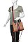 TRENDY TWO TONE STRIPED JASMINE TOTE BAG