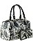 Michelle Obama Magazine Cover Collage 2-in-1 Dome Satchel Handbag & Wallet Set JP24054