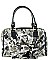 Michelle Obama Magazine Cover Collage 2-in-1 Dome Satchel Handbag & Wallet Set JP24054