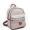 TWO TONE MONOGRAM BACKPACK