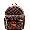 TWO TONE MONOGRAM BACKPACK