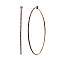 STYLISH 90MM MEMORY WIRE STONE HOOP EARRING