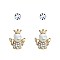 Adorable 2 PC Angel & Stud Earrings Set SL24385