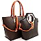 2 IN 1 CHECKERED TOTE SET