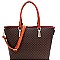 2 IN 1 CHECKERED TOTE SET