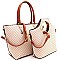 2 IN 1 CHECKERED TOTE SET