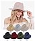 FASHIONABLE CORDUROY WIDE BRIM FEDORA HAT