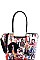 Obama Magazine Print - 3 In 1 Chic Famous People Magazine Print Tote Handbag Design JPOB-7302