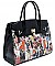 Obama Magazine Print - 2 in 1 Classy Magazine Satchel Handbag Design JP26054