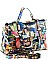 Michelle Obama Magazine Print Handbag JP28MP3620