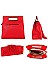Republic Square Tote Handbag With Fringe Accent & Strap JPDB8051
