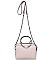 Fashionable Faux Snakeskin Design Circular Gunmetal Handle JP26548