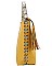 Stylish Cross Body Bag Accented With Studs and Tassels JPRM8O47