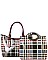 Plaid Check 2Pc Classic Handbags Set