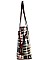 Trendy Multi Color 2 In 1 Checkered Tote Bag and Wallet JPGZ8009W