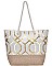 Ladies' Circle Vector Abstract Design Handle Satchel Handbags Shoulder Bag Tote Purse JPBGT-81783