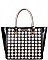 Nicole Lee Enamel Flower Check Pattern Ladies Tote Bag  JP26656