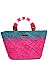 MODISH NICOLE LEE NATALYA COLOR BLOCK STRAW SHOPPER BAG JP26676