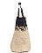 MODISH NICOLE LEE NATALYA COLOR BLOCK STRAW SHOPPER BAG JP26676