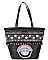 CHIC NICOLE LEE BOHEMIAN STRAW TOTE BAG JP26685