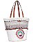 CHIC NICOLE LEE BOHEMIAN STRAW TOTE BAG JP26685