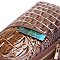 Tie-dyed Crocodile Muti Compartment Sling Bag